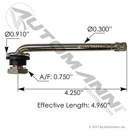 Valve Stem 4.960in 90 DEG Angled
