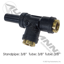 PLC Standpipe Run Tee 3/8 X 3/8 X 3/8in