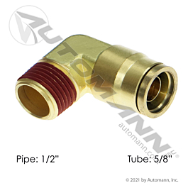 Brass PLC Male Elbow 5/8 X 1/2in