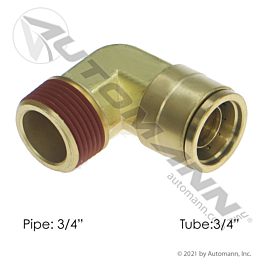 Brass PLC Male Elbow 3/4 X 3/4in