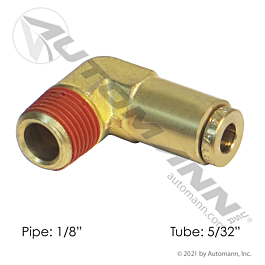 Brass PLC Male Elbow 5/32 X 1/8in
