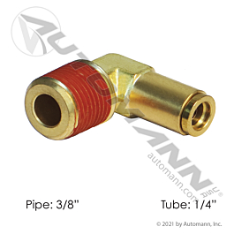 Brass PLC Male Elbow 1/4 X 3/8in