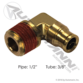 Brass PLC Male Elbow 3/8 X 1/2in