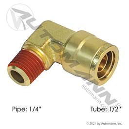 Brass PLC Male Elbow 1/2 X 1/4in