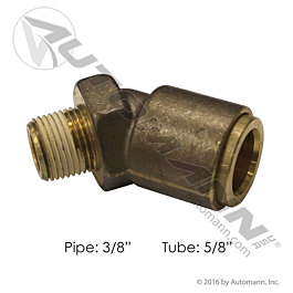 Brass PLC 45 Deg NS Elbow 5/8 X 3/8in