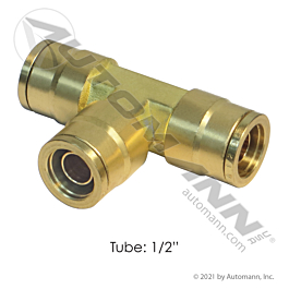 177.13B648 - Brass PLC Union Tee 1/2in
