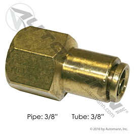 177.13B666C - Brass PLC Female Connector 3/8 X 3/8in