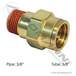 177.13B6810C - Brass PLC Male Connector 5/8 X 3/8in