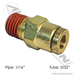 177.13B6825X1 - Brass PLC Male Connector 5/32 X 1/16in
