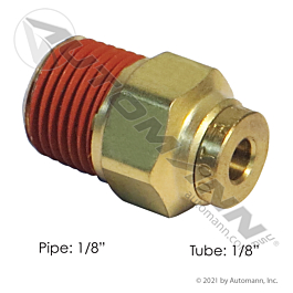 177.13B682A - Brass PLC Male Connector 1/8 X 1/8in