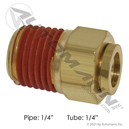 177.13B684B - Brass PLC Male Connector 1/4 X 1/4 in.