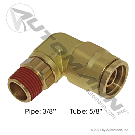 177.13B6910C - Brass PLC Male SWL Elbow 5/8 X 3/8in