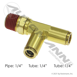 177.13B714B - Brass PLC SWL Male Run Tee 1/4 X 1/4in