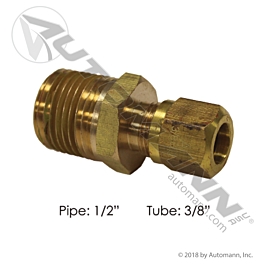 177.14686D - Male Connector DOT 3/8IN x 1/2NPT