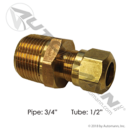 177.14688E - Male Connector DOT 1/2IN x 3/4NPT