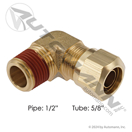 177.146910D - Male Elbow DOT 5/8IN x 1/2NPT