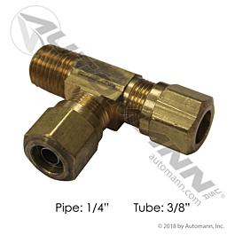 177.14716B - Male Run Tee DOT 3/8IN x 1/4NPT