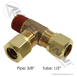 177.14718C - Male Run Tee DOT 1/2IN x 3/8NPT