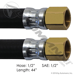 177.7544 - Air Hose Assy 1/2in 1/2in SAE Swl-44in L