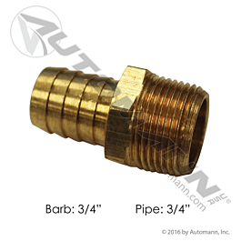 177.82512E - Hose Fittings 3/4in Barb X 3/4in Pipe