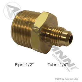 177.8484D - Male Connector 1/4in SAE X 1/2in Pipe