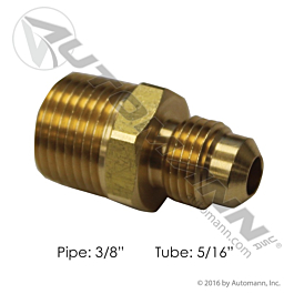 177.8485C - Male Connector 5/16in SAE X 3/8in Pipe