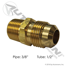 177.8488C - Male Connector 1/2in SAE X 3/8in Pipe