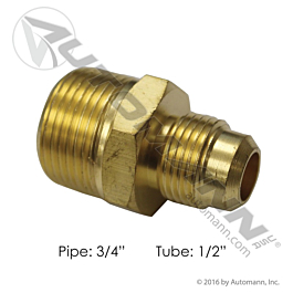 177.8488E - Male Connector 1/2in SAE X 3/4in Pipe