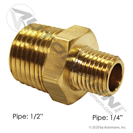 177.9122DB - Hex Nipple 1/2NPT x 1/4NPT