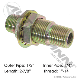 177.9197BHBD92 - Bulkhead Coupling 2-7/8in