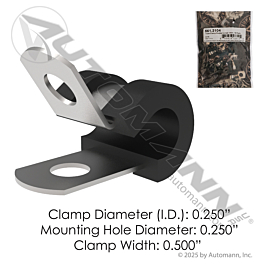 561.3104 - Tube Clamp Rubber Lined 1/4in - 10 Pack