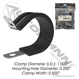 561.3116 - Tube Clamp Rubber Lined 1in - 10 Pack