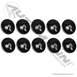 563.9021BK - Convex Mirror Steel Black 8.5in 10 Pack