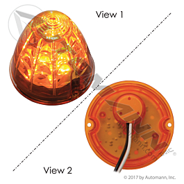 571.LD323A19.1 - LED Bullet Cab Marker Light Amber