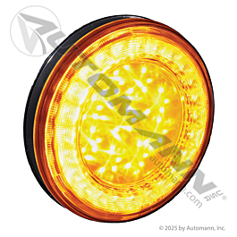 571.LD40CA33 - LED F/P/T Light 4in Clear Amber