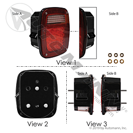 571.LD508R42 - S/T/T Box Light LED Double Metri-Pack