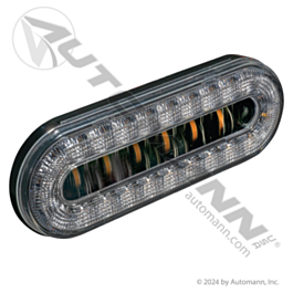 571.LD60CA3DCAT30 - F/P/T LED Oval Clear Amber 30-Diode
