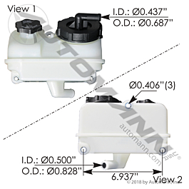 575.1076 - Power Steering Reservoir Freightliner