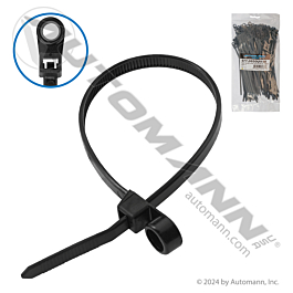 577.0850UV-M - Nylon Zip Ties 8in Length w/Eyelet Black