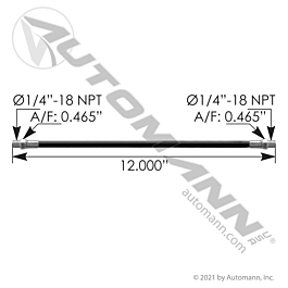 579.1225 - Grease Hose 12in