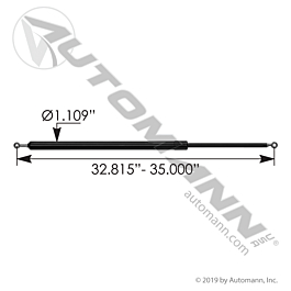 A99231 - Hood Shock Freightliner