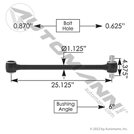 TMR413 - Torque Rod Confined 25.125in Ken-Pete
