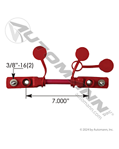 Cable Overmolded Harness 2/0 7in Red