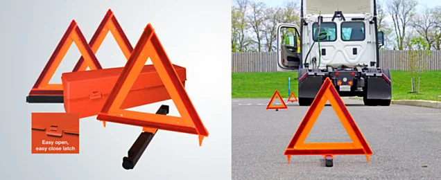 Automann Adds Deflecto Brand Made In USA Emergency Warning Triangle Kit