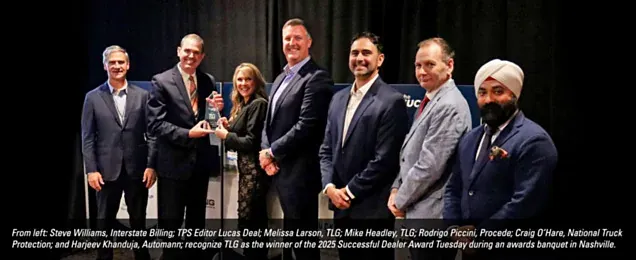 Congratulations To TLG, 2025 Successful Dealer Award Winner