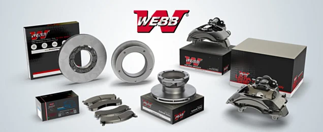 Automann Adds Webb Wheel Disc Brake Calipers, Pads, and Rotors