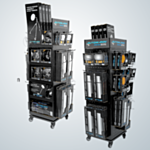 Spinning Mirror Display Rack