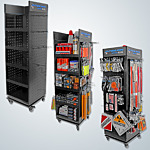 Safety Equipment Spinning Display Rack - USA