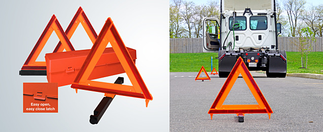 Automann adds Deflecto Brand Made in USA Emergency Warning Triangle Kit