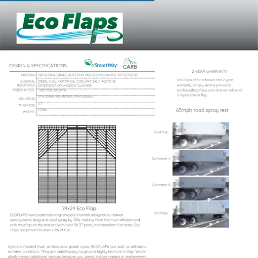 Eco Flaps | 24x24 Eco Flap | Sales Flyer